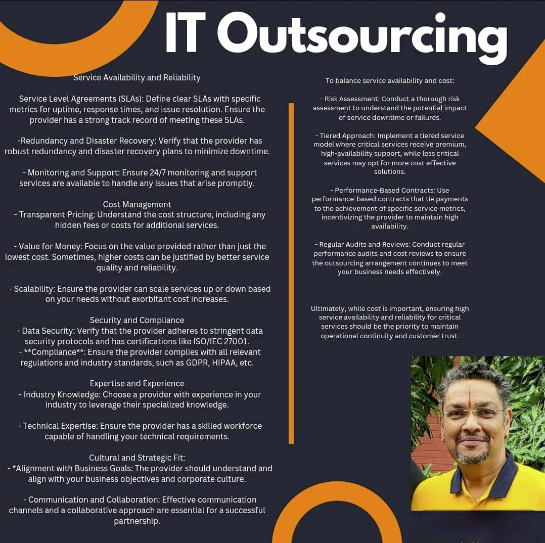 Outsourcing relives CIO’s stress – A big Myth Though its a busy clide, but answers all your questions and clear all myths.